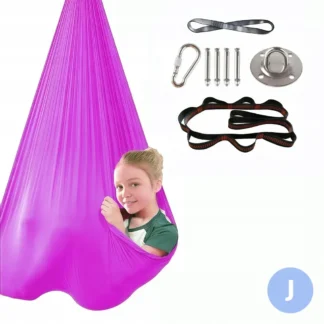 Hamak sensoryczny do aerial jogi dla dzieci 2.8m x 1.5m — zdjęcie 1
